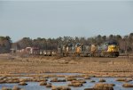 CSXT 486 Leads M427 at the Scarborough Marsh